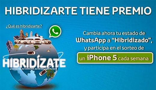 Campaña WhatsApp Toyota "Hibridizarte"
